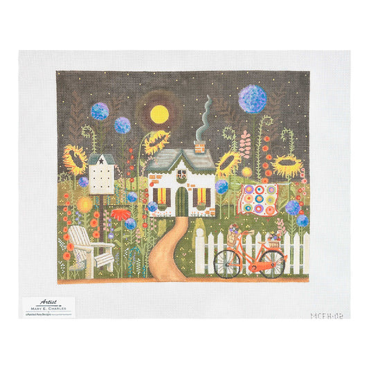 Painted Pony Designs Mary E. Charles Fairy Garden Needlepoint Canvas