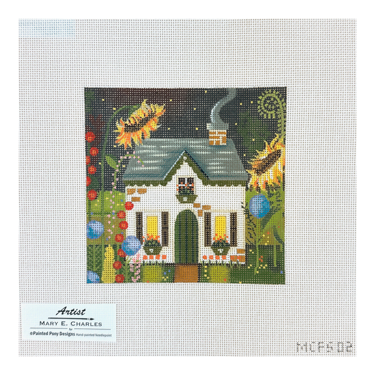 Painted Pony Designs Mary E Charles Fairy House Needlepoint Canvas