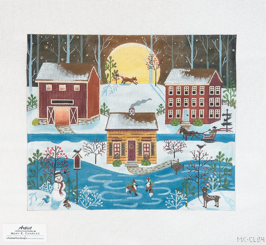 Painted Pony Designs Mary E Charles Fox Run Needlepoint Canvas