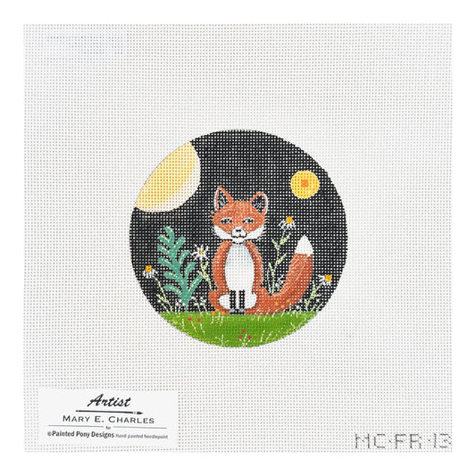 Painted Pony Designs Mary E Charles Red Fox Needlepoint Canvas