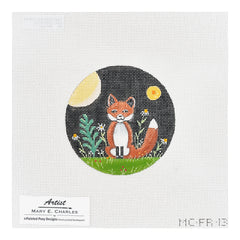 Painted Pony Designs Mary E Charles Red Fox Needlepoint Canvas