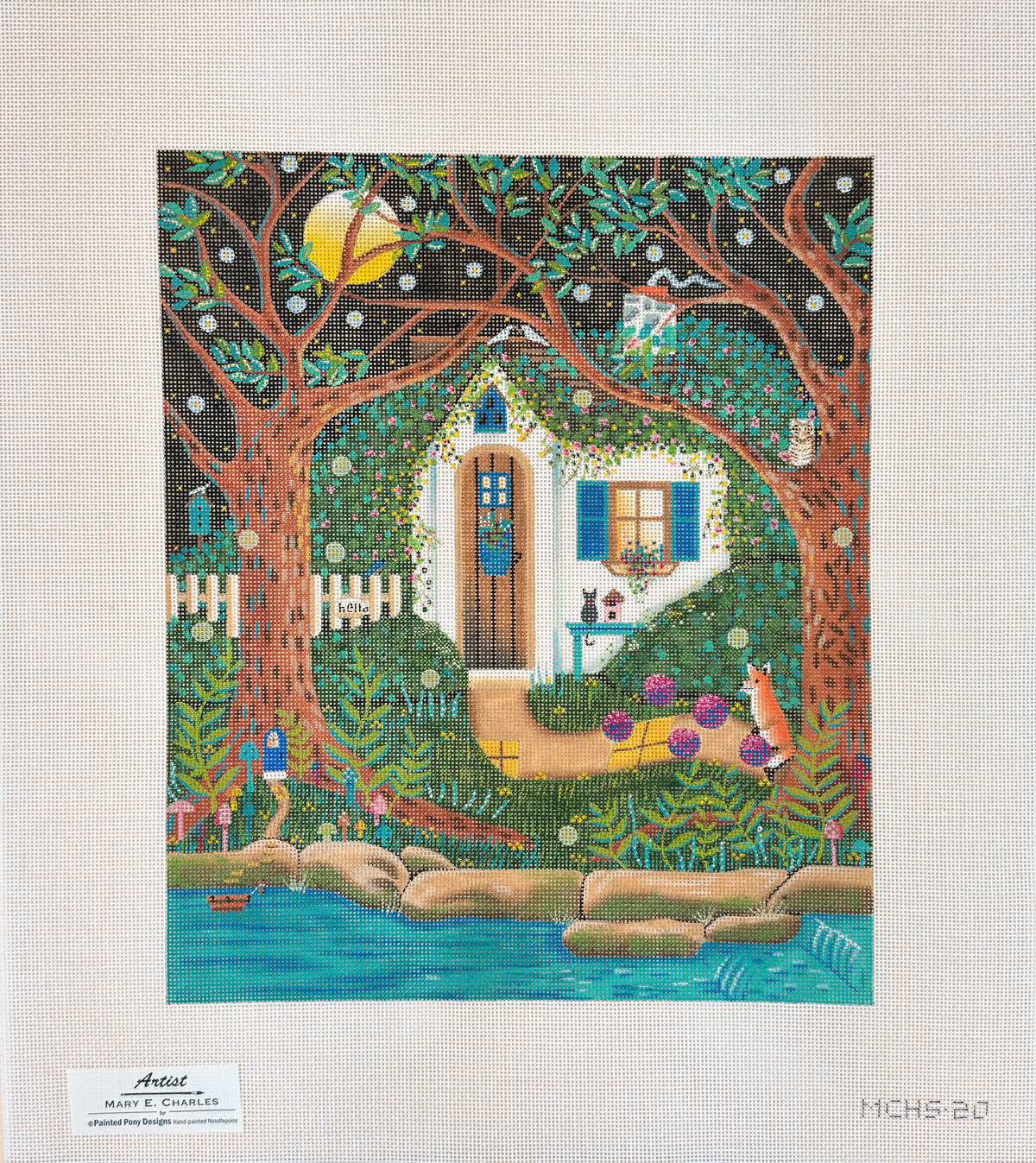Painted Pony Designs Mary E Charles Secret House Needlepoint Canvas