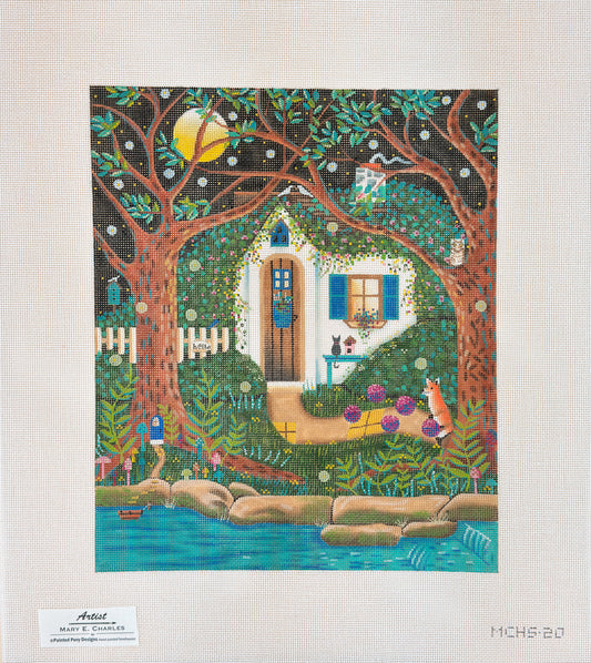 Painted Pony Designs Mary E Charles Secret House Needlepoint Canvas