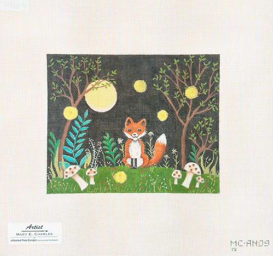 Painted Pony Designs Mary E Charles Treasured Fox Needlepoint Canvas
