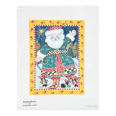 Painted Pony Designs Mary Engelbreit Cheery Cherry Santa Needlepoint Canvas