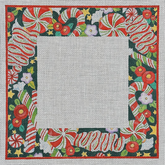 Painted Pony Designs Mary Engelbreit Christmas Candy Frame Needlepoint Canvas