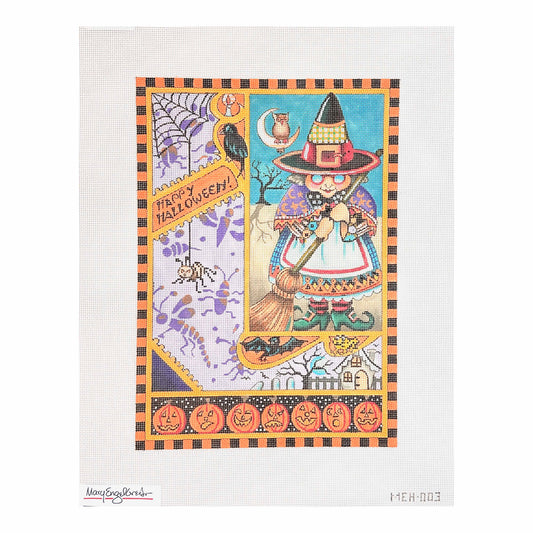 Painted Pony Designs Mary Engelbreit Happy Halloween Needlepoint Canvas