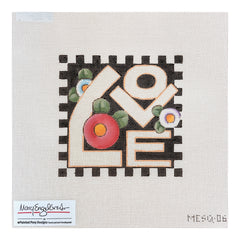 Painted Pony Designs Mary Engelbreit Love Square Needlepoint Canvas