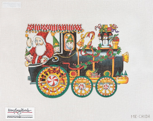 Painted Pony Designs Mary Engelbreit Toyland Train Engine Needlepoint Canvas