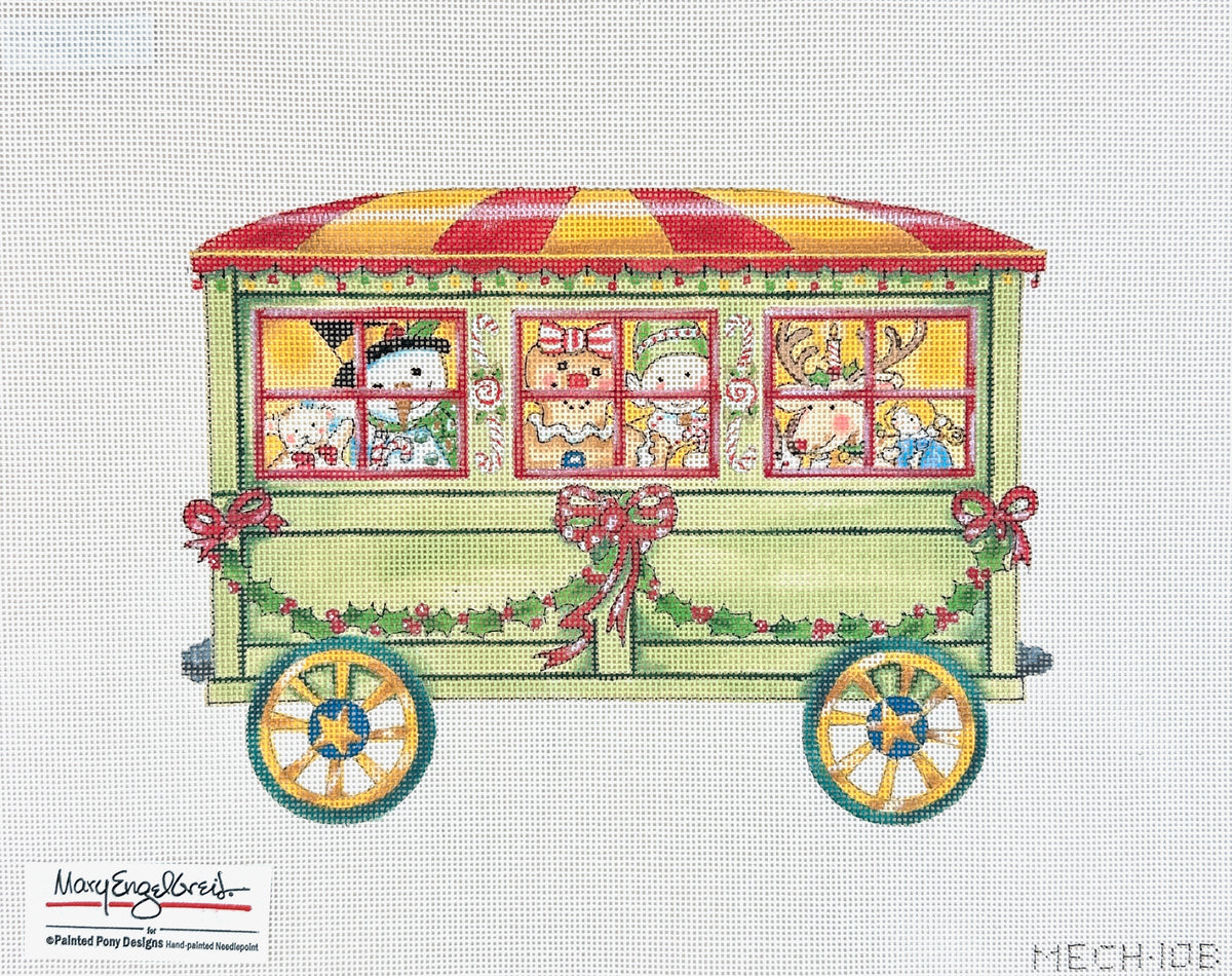 Painted Pony Designs Mary Engelbreit Train Passenger Needlepoint Canvas