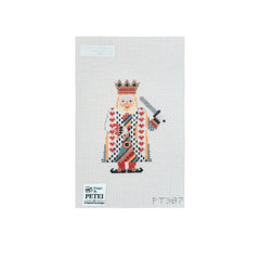 Painted Pony Designs Petei Alice in Wonderland: King of Hearts Needlepoint Canvas