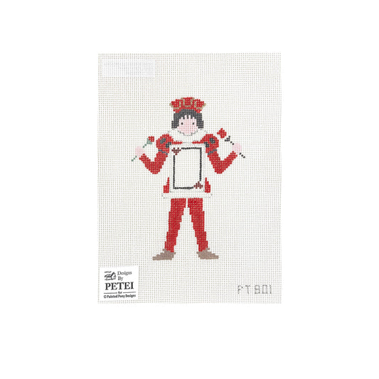 Painted Pony Designs Petei Alice in Wonderland: Knave of Hearts Needlepoint Canvas