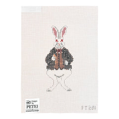 Painted Pony Designs Petei Alice in Wonderland: White Rabbit Needlepoint Canvas