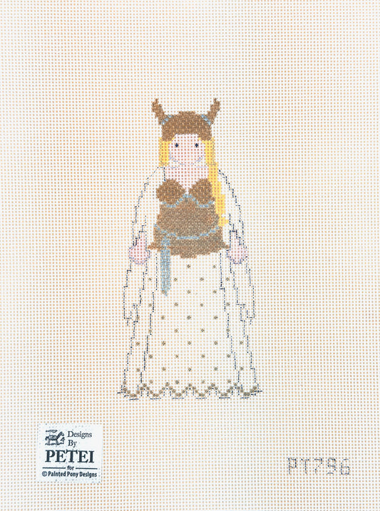 Painted Pony Designs Petei Brunhilda Needlepoint Canvas