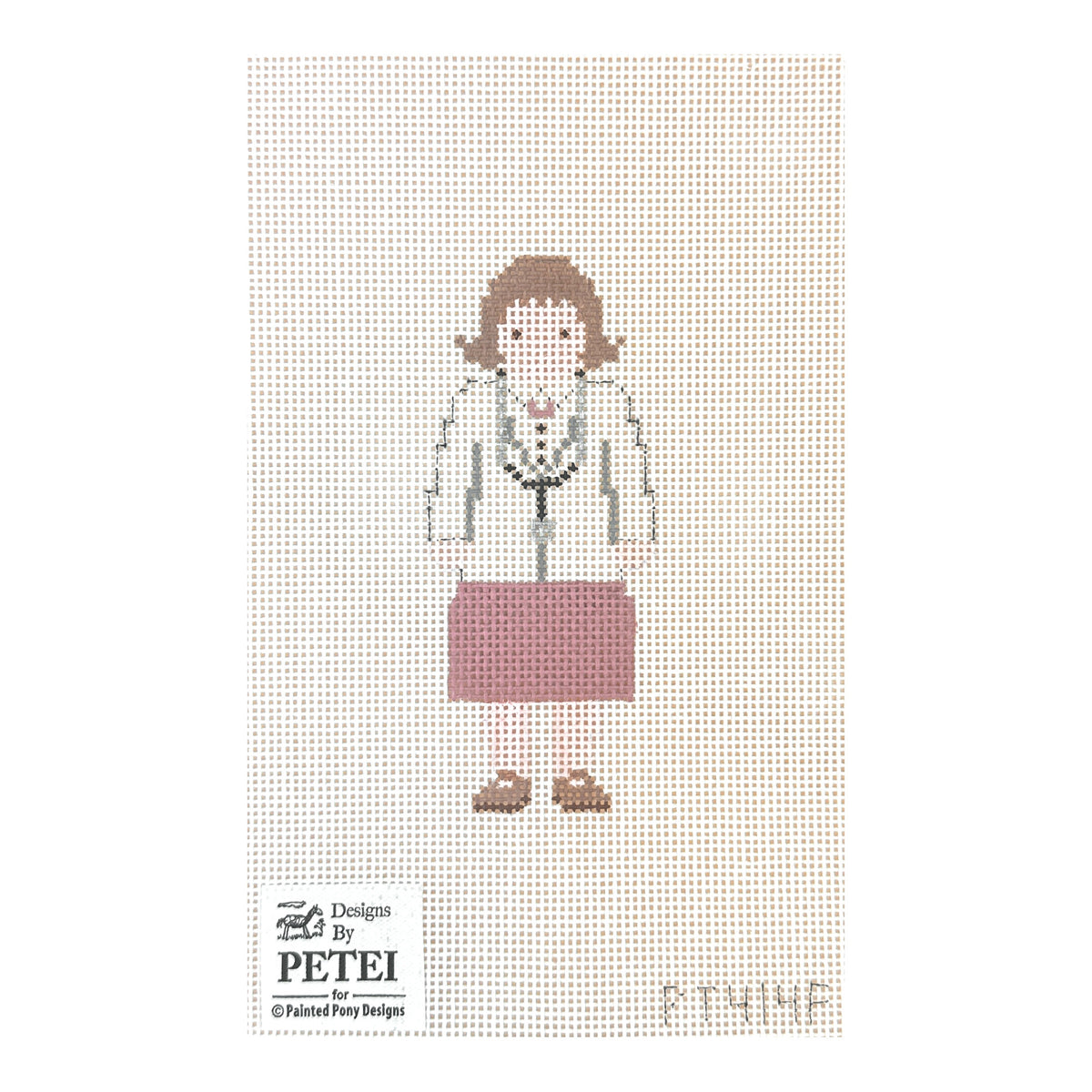 Painted Pony Designs Petei Doctor Female Needlepoint Canvas