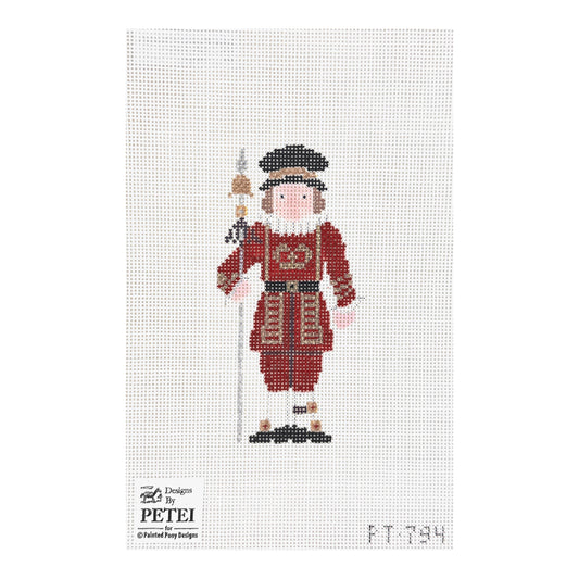 Painted Pony Designs Petei English Beefeater Needlepoint Canvas