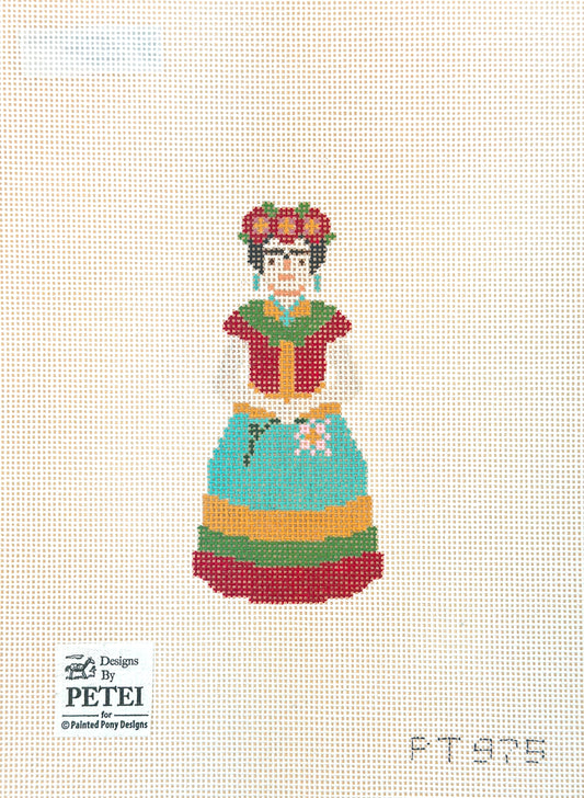 Painted Pony Designs Petei Frida Kahlo Needlepoint Canvas