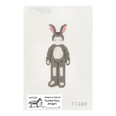 Painted Pony Designs Designs by Petei Kid in Bunny Suit Needlepoint Canvas