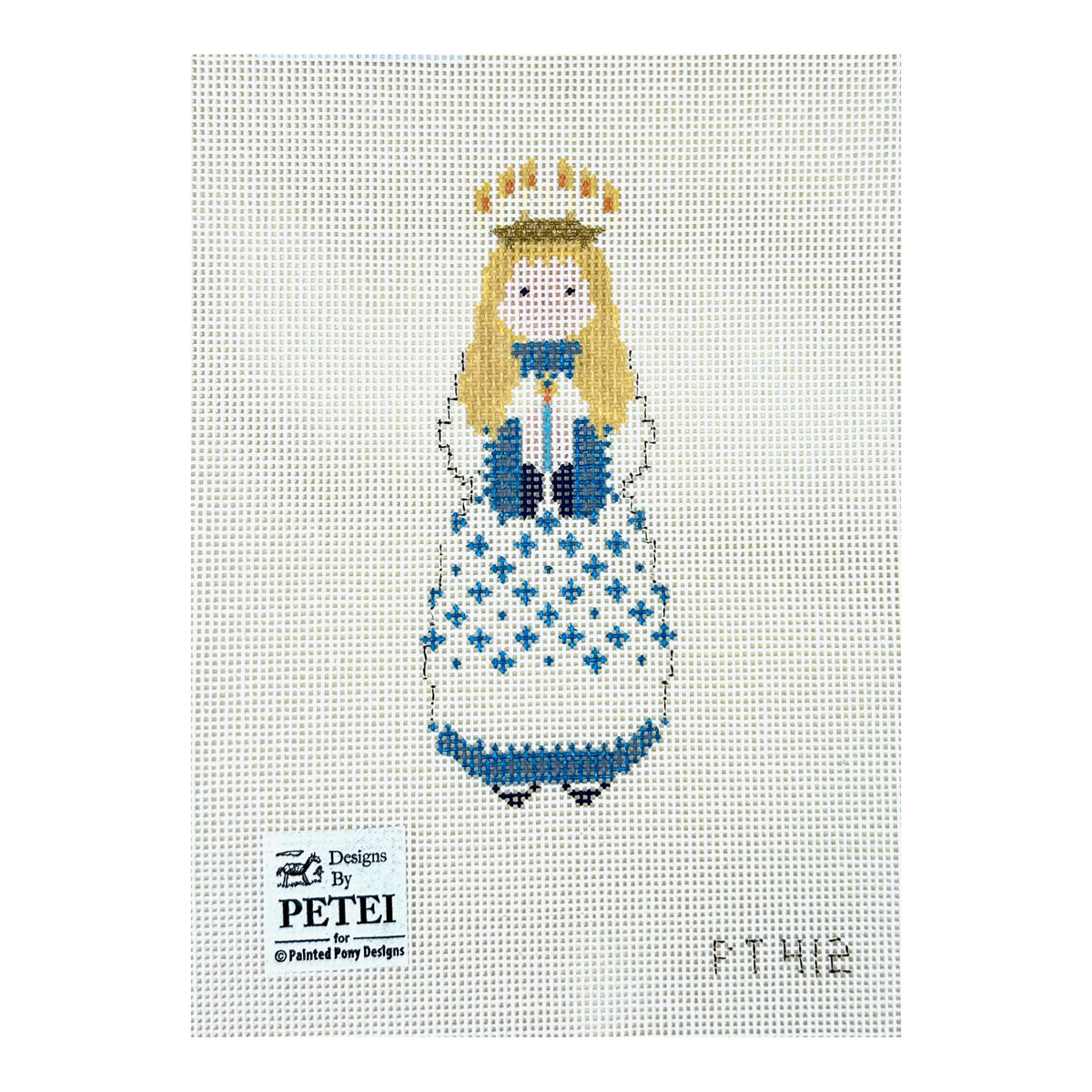 Painted Pony Designs Petei Santas: Santa Lucia Needlepoint Canvas