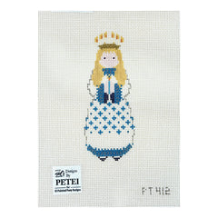 Painted Pony Designs Petei Santas: Santa Lucia Needlepoint Canvas