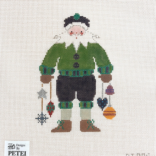 Painted Pony Designs Petei Santas: Decorating Santa Needlepoint Canvas