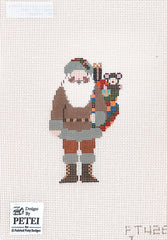 Painted Pony Designs Petei Santas: Frontier Santa Needlepoint Canvas