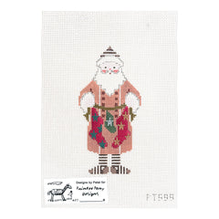 Painted Pony Designs Petei Santas: Stocking Santa Needlepoint Canvas