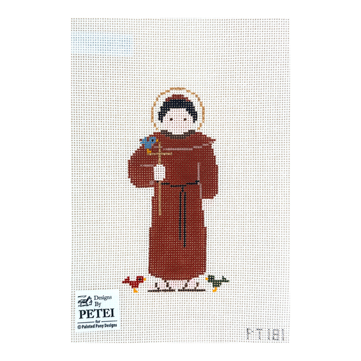 Painted Pony Designs Petei St. Francis Needlepoint Canvas