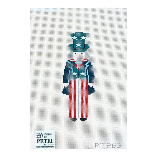 Painted Pony Designs Petei Uncle Sam Needlepoint Canvas