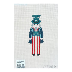 Painted Pony Designs Petei Uncle Sam Needlepoint Canvas