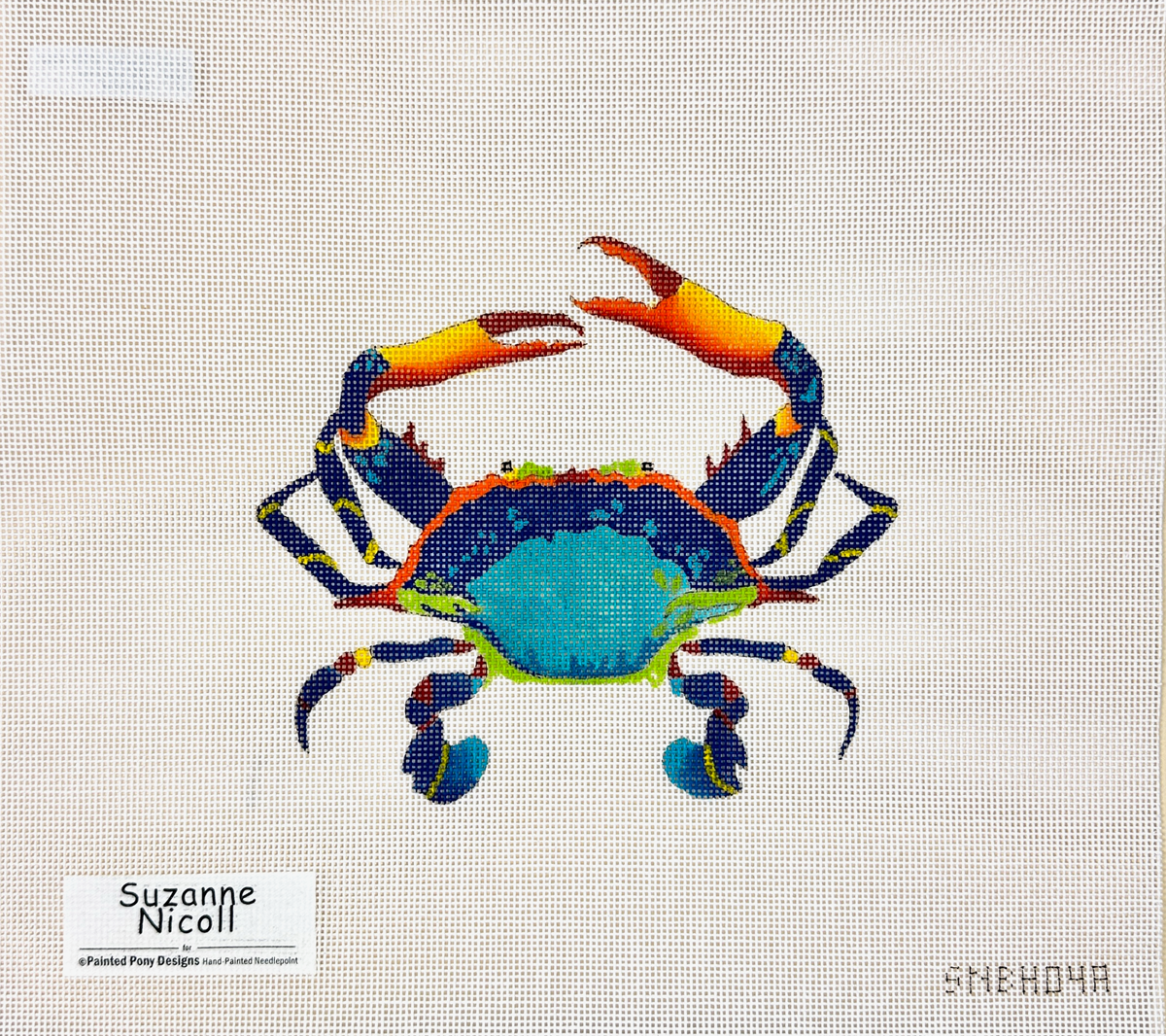 Painted Pony Designs Suzanne Nicoll Crab Needlepoint Canvas