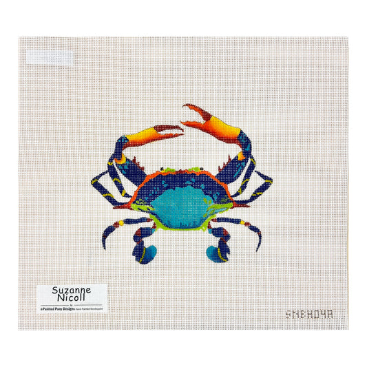 Painted Pony Designs Suzanne Nicoll Crab Needlepoint Canvas