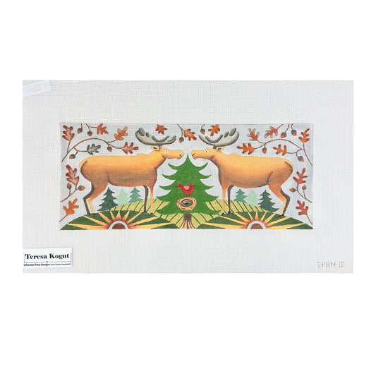 Painted Pony Designs Teresa Kogut Moose Buddies Needlepoint Canvas