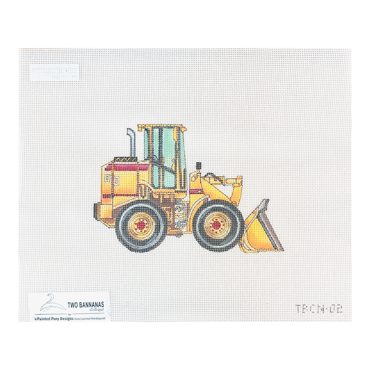 Painted Pony Designs Two Bananas Small Dirt Loader Needlepoint Canvas