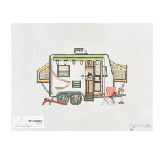 Painted Pony Designs Two Bananas Vintage Camper Needlepoint Canvas