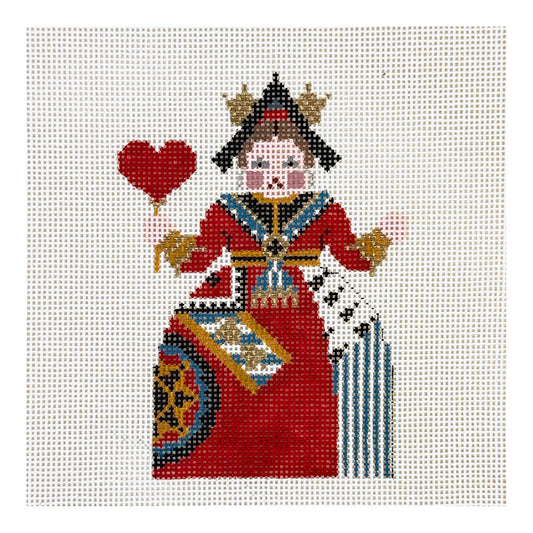 Painted Pony Designs Petei Alice in Wonderland: Queen of Hearts Needlepoint Canvas