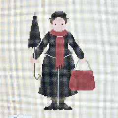 Painted Pony Petei Character: Mary Poppins Needlepoint Canvas