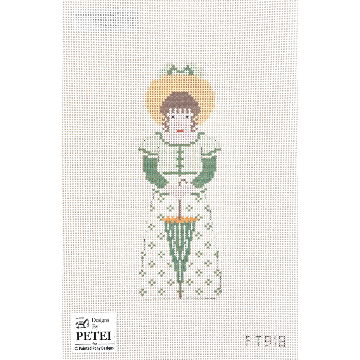 Painted Pony Petei Pride & Prejudice: Lydia Bennett Needlepoint Canvas
