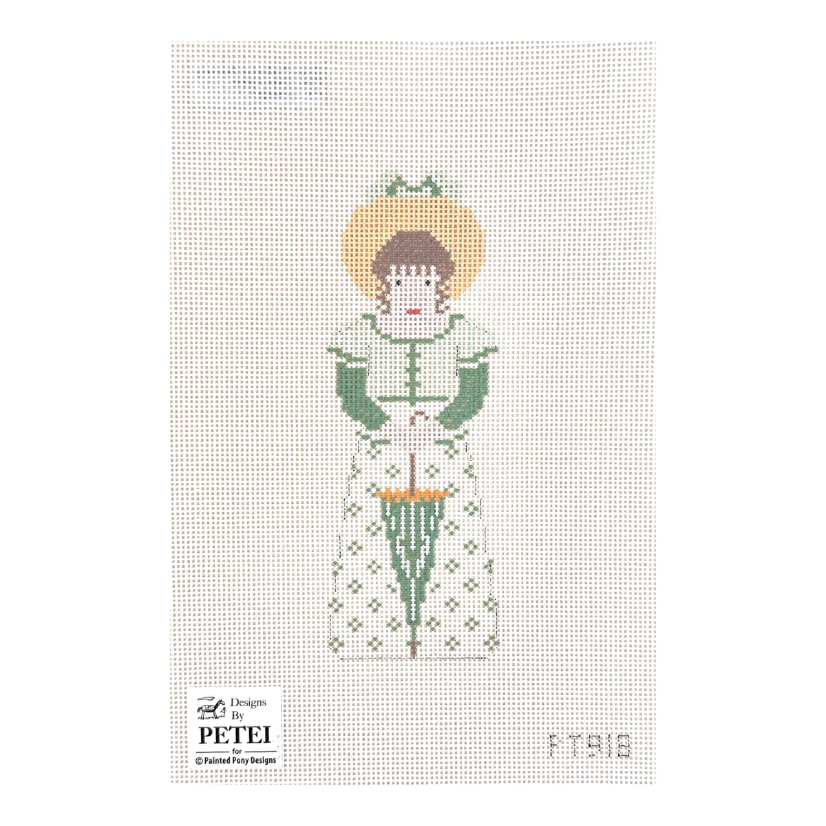 Painted Pony Designs Petei Pride & Prejudice: Lydia Bennett Needlepoint Canvas