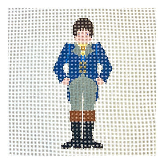 Painted Pony Designs Petei Pride & Prejudice: Mr. Darcy Needlepoint Canvas