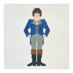 Painted Pony Designs Petei Pride & Prejudice: Mr. Darcy Needlepoint Canvas