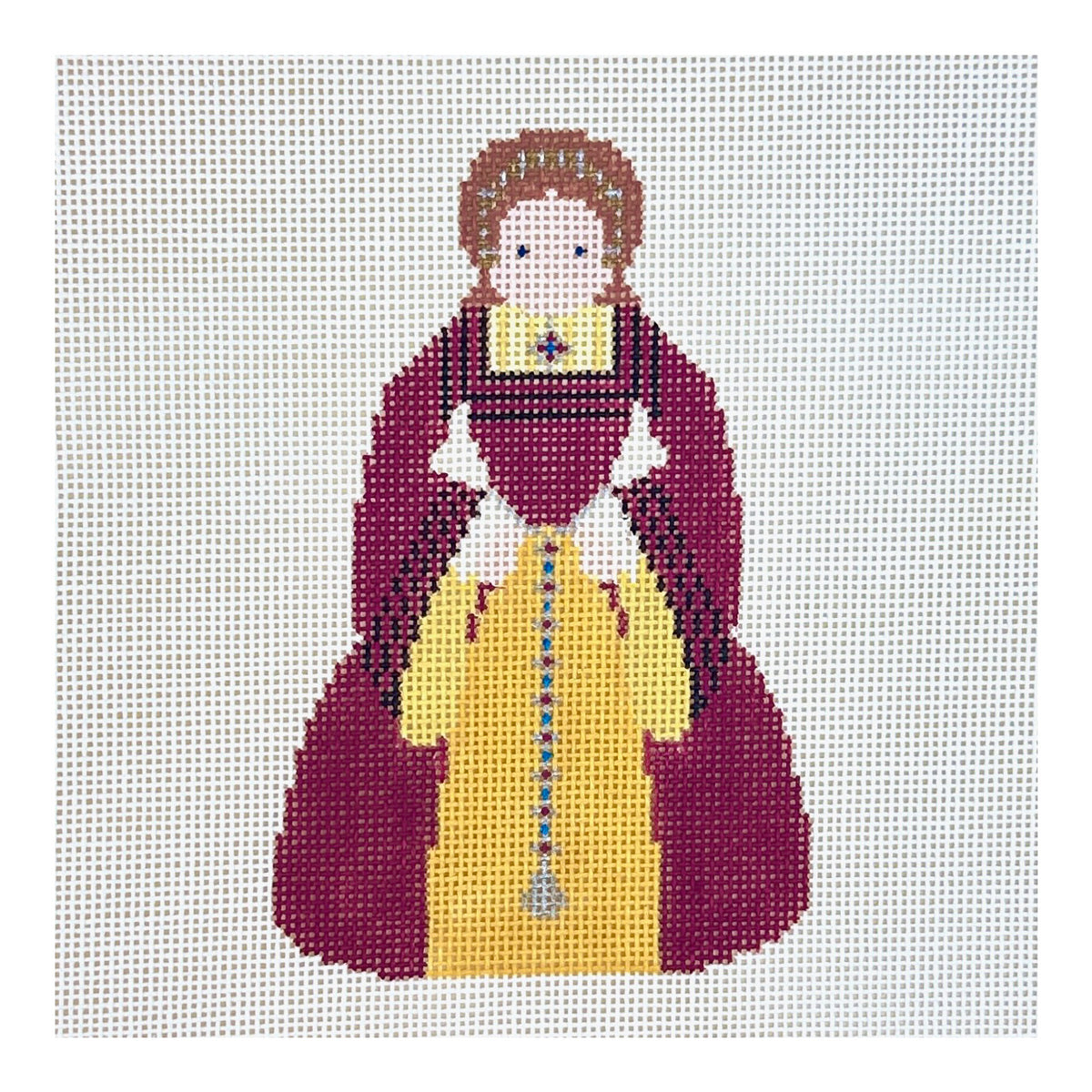 Painted Pony Designs Petei Royals: Catherine Howard Needlepoint Canvas