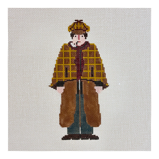 Painted Pony Designs Petei Sherlock Holmes Needlepoint Canvas