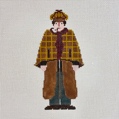 Painted Pony Petei Sherlock: Sherlock Holmes Needlepoint Canvas