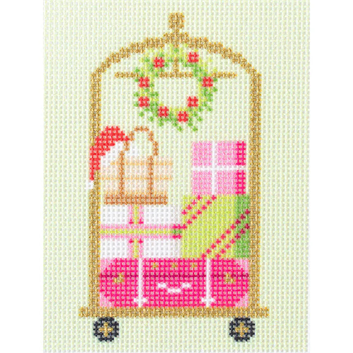 Needlepoint To Go Luggage Cart Christmas Needlepoint Canvas