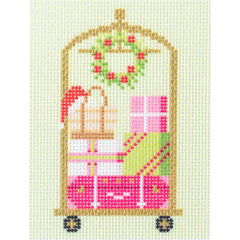 Needlepoint To Go Luggage Cart Christmas Needlepoint Canvas
