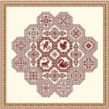 Papillon Creations Eightsome Reel Cross Stitch Pattern