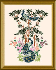 Papillon Creations Peacock Panel Cross Stitch Pattern