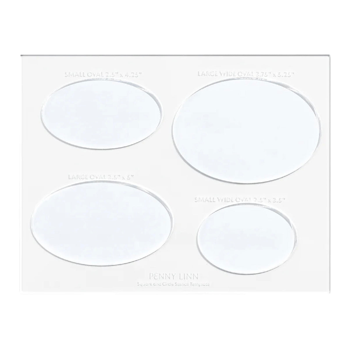 Penny Linn Acrylic Stencil Sheet  - Oval