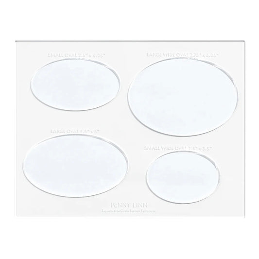 Penny Linn Acrylic Stencil Sheet  - Oval